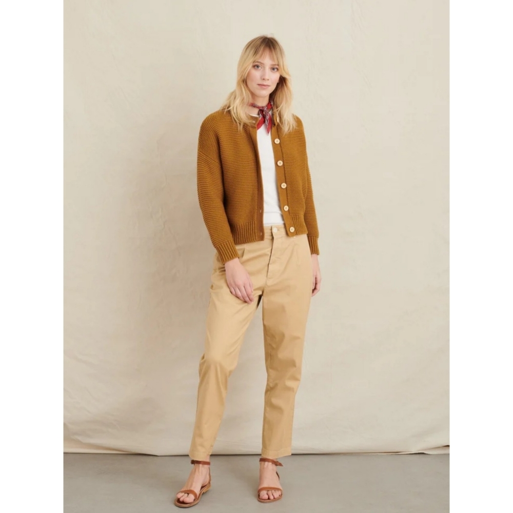 Alex Mill | Nico Chunky Cardigan in Golden Khaki Size Small